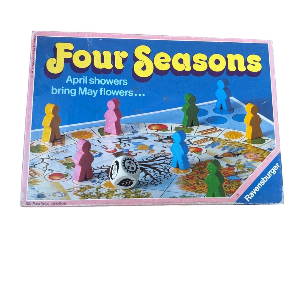 Vintage Ravensburger Four Seasons Board Game 1987 West Germany Complete Set